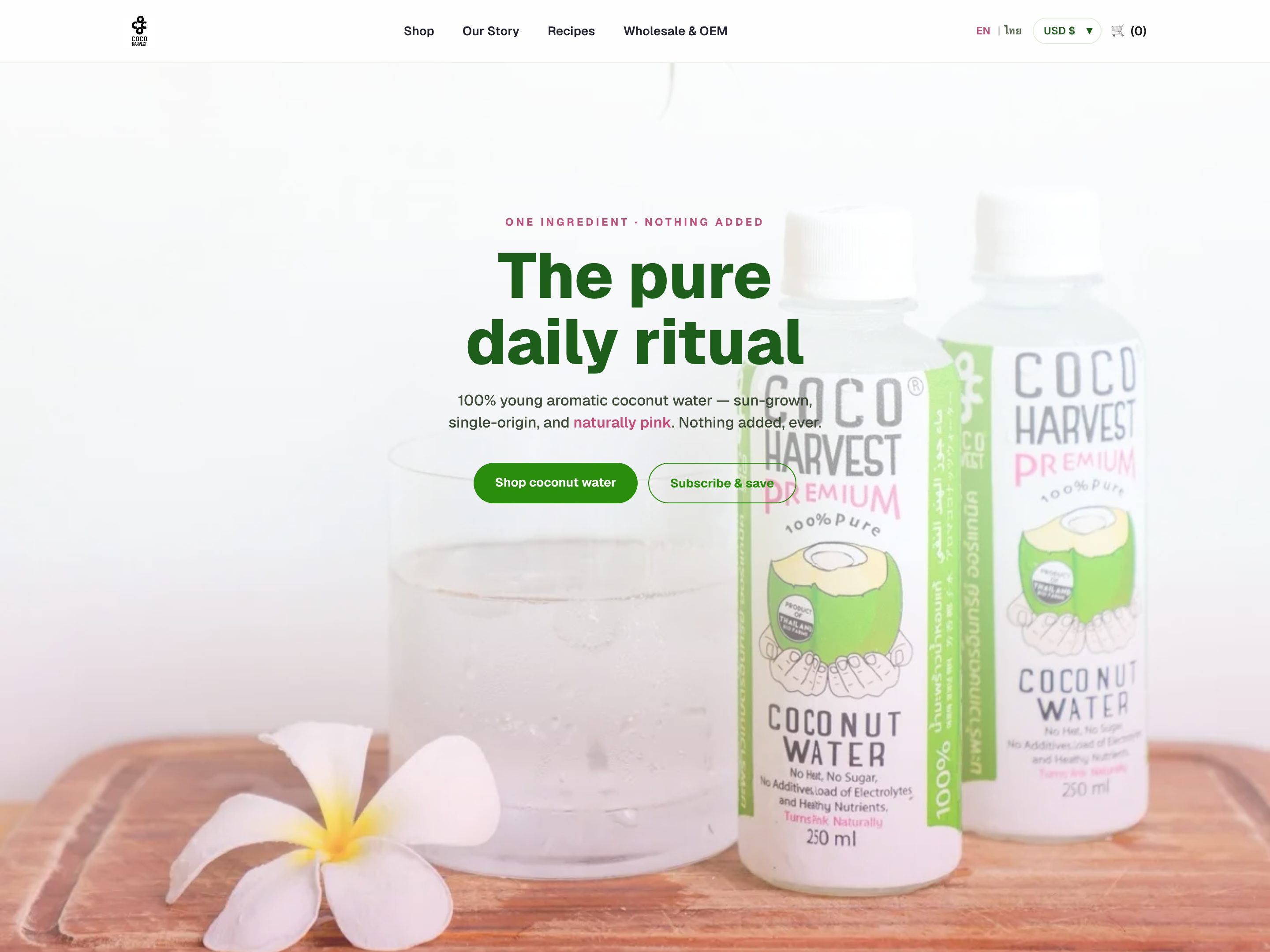 CocoHarvest — website built by saang